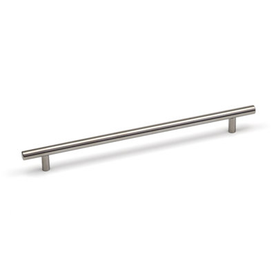 256mm Nickel Cabinet Bar Handle Silver Kitchen Cupboard Door Drawer Pull from B&Q