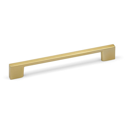 Brushed Brass Slim Square D-Bar Handles - Image 4