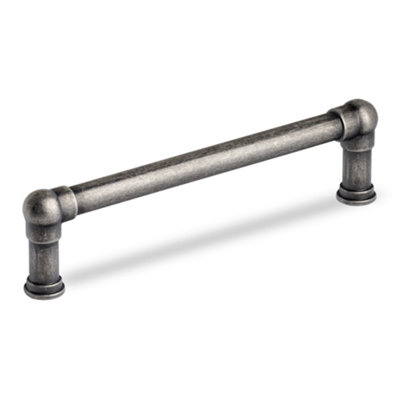 128mm Antique Pewter Cabinet Handle Kitchen Drawer Cupboard Industrial Pipe Pull from B&Q