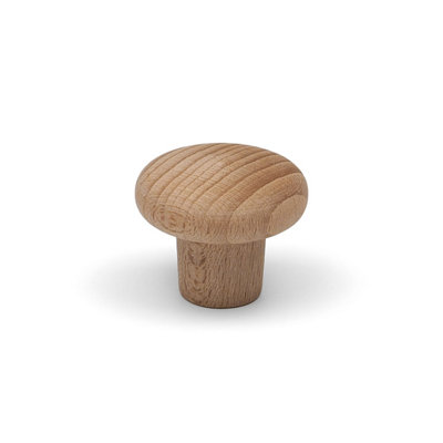 Wooden Cabinet Knob Round Pull Wardrobe Dresser Bedroom Renovation Upcycle 30mm from B&Q