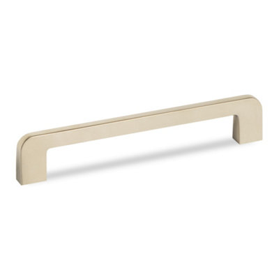 160mm Satin Nickel Cabinet Handle Curved Grey Kitchen Cupboard Door Drawer Pull Wardrobe Furniture Replacement Upcycle from B&Q