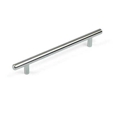 160mm Polished Chrome T-Bar Handle from B&Q