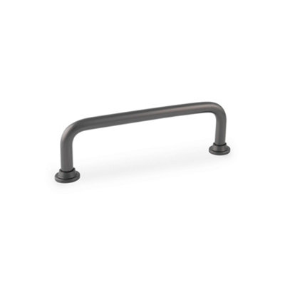 96mm Slim Dark Bronze Cabinet Handle Curved Cupboard Door Drawer Pull from B&Q