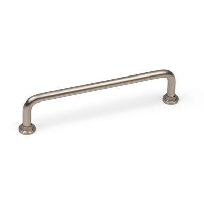 128mm Slim Satin Nickel Cabinet Handle Curved Cupboard Door Drawer Pull from B&Q