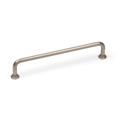 160mm Slim Satin Nickel Cabinet Handle Curved Cupboard Door Drawer Pull from B&Q