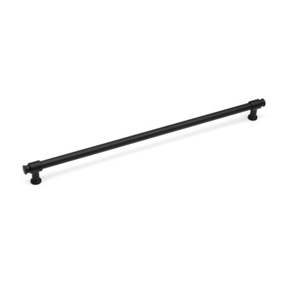  - 320mm Matt Black Cabinet Pull Industrial Pipe Cupboard Door Drawer Pull