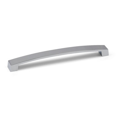 160mm Polished Chrome Cabinet Handle Silver Curved Bow Cupboard Door Drawer Wardrobe Furniture Pull from B&Q