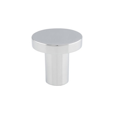 26mm Polished Chrome Round Circular Knob Pull from B&Q