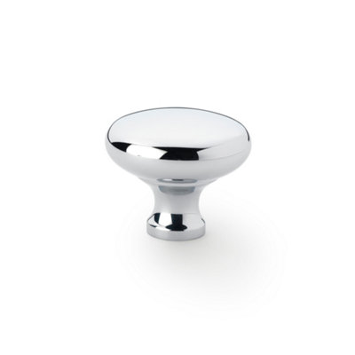 38mm Polished Chrome Cabinet Knob Round Silver Cupboard Door Drawer Wardrobe Furniture Pull from B&Q