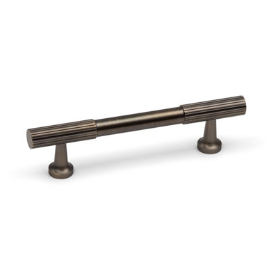 B&Q 96Mm Antique Brass Reeded Cabinet Handle