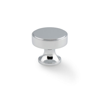 38mm Polished Chrome Cabinet Knob Shiny Silver Cupboard Door Drawer Pull from B&Q