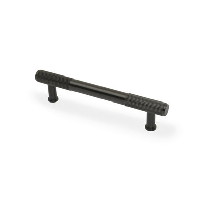 128mm Dark Bronze Reeded Ends Handle from B&Q