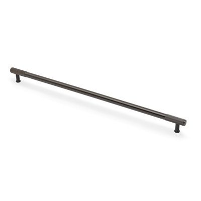 448mm Dark Bronze Reeded Ends Handle from B&Q