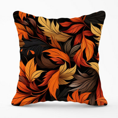 Warren Reed Designer Autumn Leaves Design Cushions 60Cm X 60Cm from B&Q