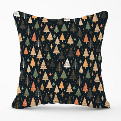 Warren Reed Designer Boho Inspired Christmas Trees Cushions 60Cm X 60Cm from B&Q