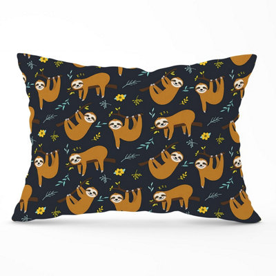 Warren Reed Designer Cute Sloths Cushions 33Cm X 48Cm from B&Q