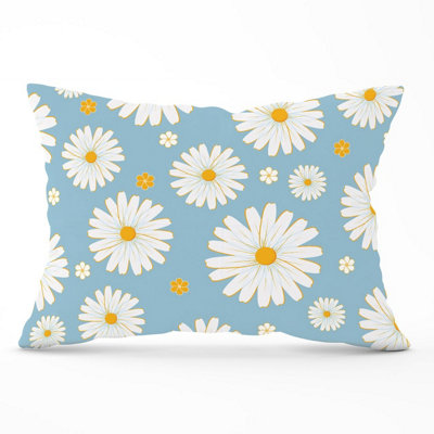 B&Q -  Summer Daisy Pattern Cushions 33Cm X 48Cm