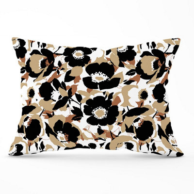 B&Q -  Modern Flower Pattern Cushions 33Cm X 48Cm