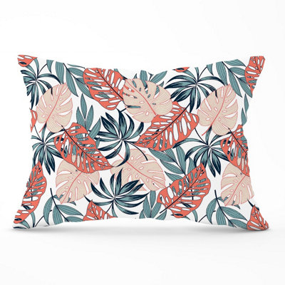 B&Q -  Tropical Leaf Pattern Cushions 33Cm X 48Cm