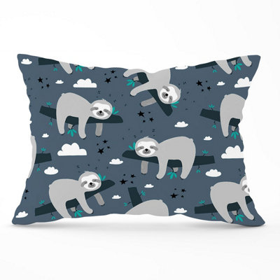 Warren Reed Designer Sleeping Sloth Pattern Cushions 33Cm X 48Cm from B&Q