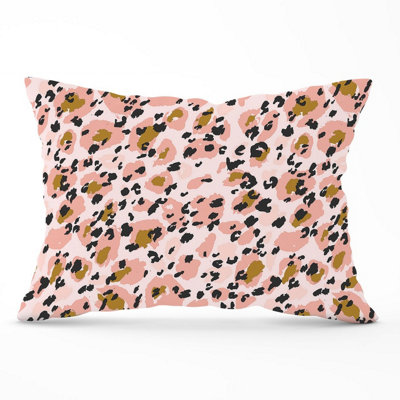 Warren Reed Designer Hand Drawn Pink Leopard Print Cushions 33Cm X 48Cm from B&Q