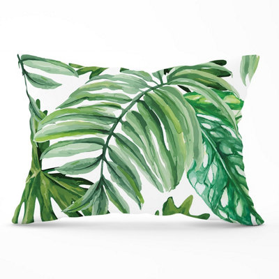 Warren Reed Designer Exotic Rainforest Leaves Cushions 33Cm X 48Cm from B&Q