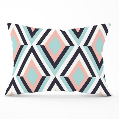 B&Q -  Zig Zag Abstract Pattern Cushions 33Cm X 48Cm