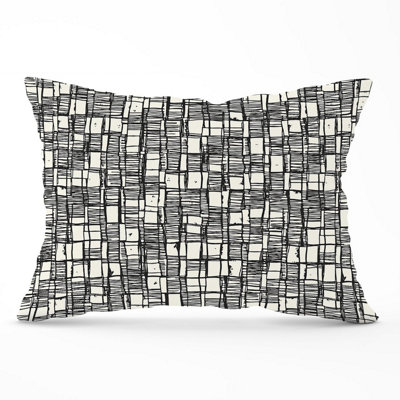 Warren Reed Designer Irregular Sketched Block Textured Cushions 33Cm X 48Cm from B&Q