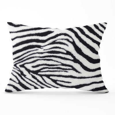 B&Q -  Zebra Texture Pattern Cushions 33Cm X 48Cm