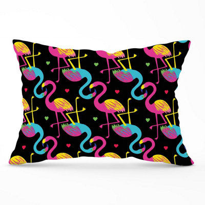 Warren Reed Designer Vivid Flamingo Pattern Cushions 33Cm X 48Cm from B&Q