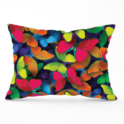 B&Q -  Rainbow Butterflies Cushions 33Cm X 48Cm