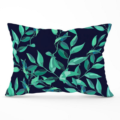 Warren Reed Designer Delicate Green Foliage Cushions 33Cm X 48Cm from B&Q