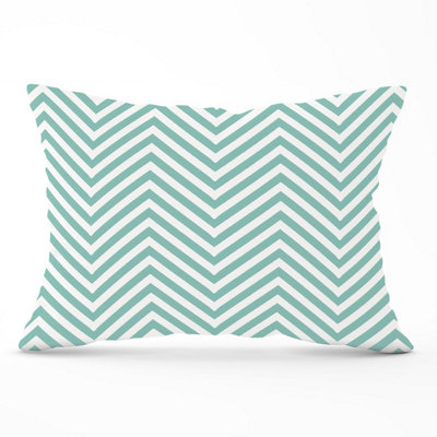 B&Q -  Geometric Chevron Pattern Cushions 33Cm X 48Cm