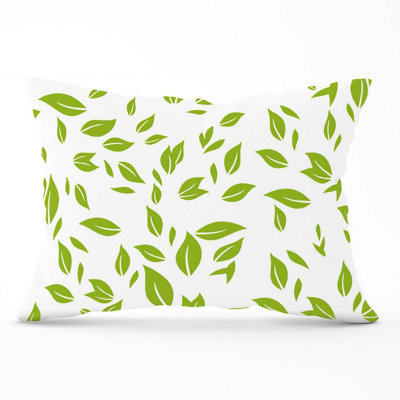 Warren Reed Designer Green Leaves Cushions 33Cm X 48Cm from B&Q
