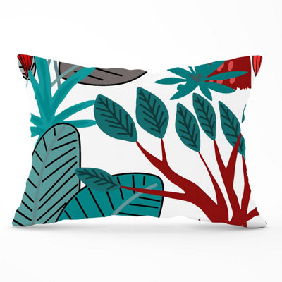 Warren Reed Designer Jungle Exotic Summer Tropical Leaves Cushions 33Cm X 48Cm from B&Q