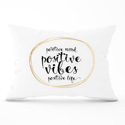 Warren Reed Designer Positive MindVibesLife Cushions 33Cm X 48Cm from B&Q