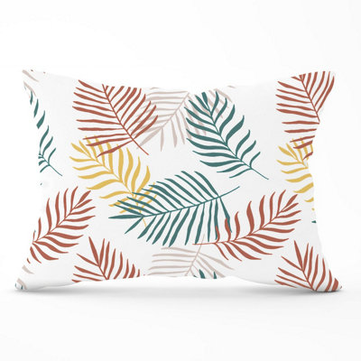 B&Q -  Palm Branches In Natural Colors Cushions 33Cm X 48Cm