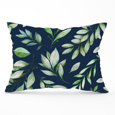 Warren Reed Designer Watercolor Leaves Cushions 33Cm X 48Cm from B&Q