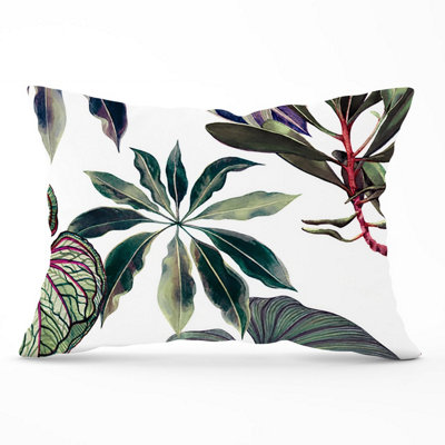 Warren Reed Designer Watercolor Tropical Leaf Cushions 33Cm X 48Cm from B&Q