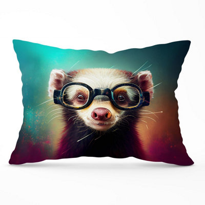 B&Q -  Ferret Splashart Cushions 33Cm X 48Cm
