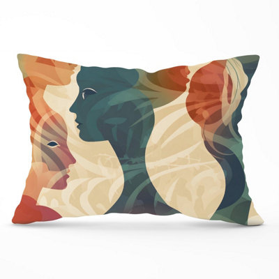 Warren Reed Designer Coloured Silhouette Cushions 33Cm X 48Cm from B&Q