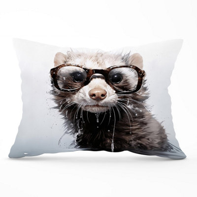 B&Q -  Splashart Ferret Cushions 33Cm X 48Cm