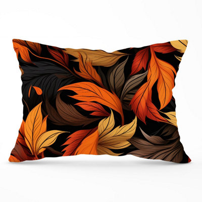 Warren Reed Designer Autumn Leaves Design Cushions 33Cm X 48Cm from B&Q
