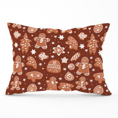 Warren Reed Designer Gingerbread Cookies Cushions 33Cm X 48Cm from B&Q