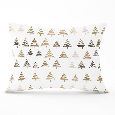 Warren Reed Designer Geometric Christmas Tree Pattern Cushions 33Cm X 48Cm from B&Q