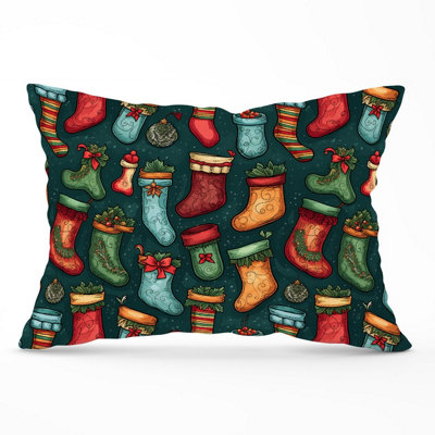 B&Q -  Christmas Stockings Cushions 33Cm X 48Cm