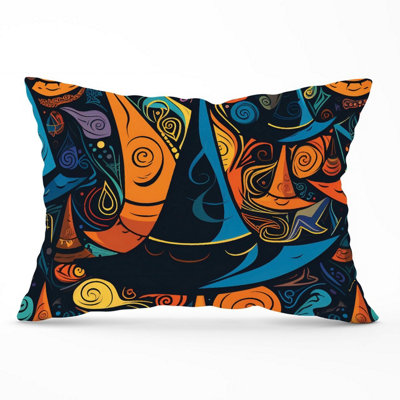 Warren Reed Designer Imaginative Abstract Witches Hats Cushions 33Cm X 48Cm from B&Q