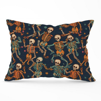 B&Q -  Dancing Skeletons Cushions 33Cm X 48Cm