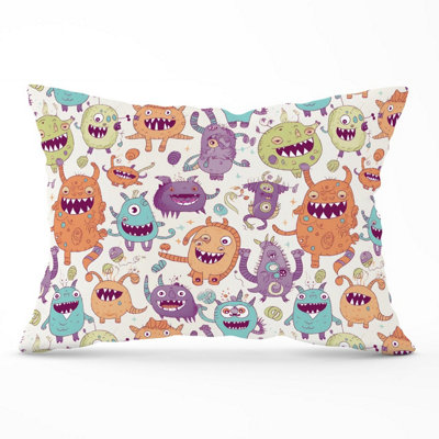 B&Q -  Playful Halloween Monsters Cushions 33Cm X 48Cm