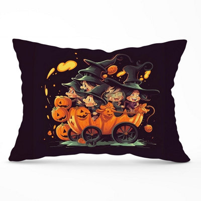 Warren Reed Designer A Magical Pumpkin Carriage Cushions 33Cm X 48Cm from B&Q